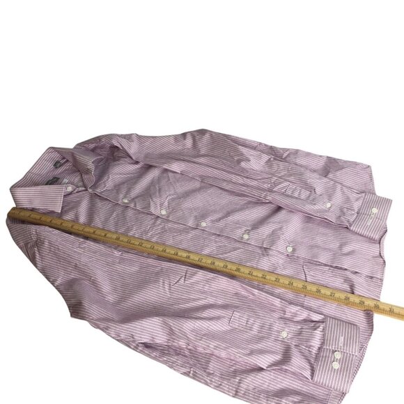 Michael Kors Men's LS Dress Shirt Regular Fit Airsoft Stretch Purple XL 17 34/35 - Picture 8 of 12